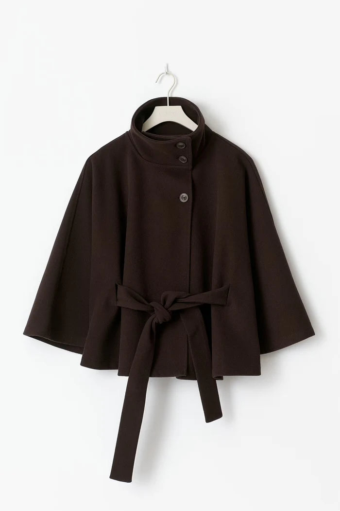 Elegant Women’s Short Cape Coat