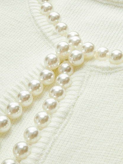 Pearl Trim Cardigan