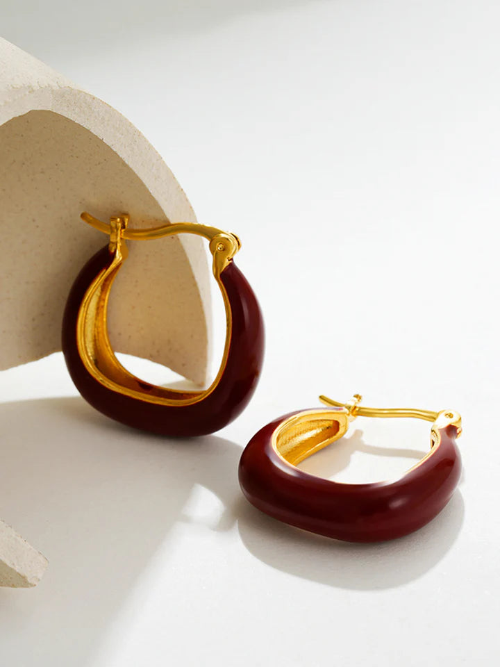 Two-Tone U-Shaped Hoops