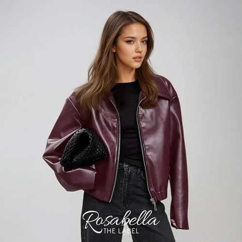 Leather Zip-Up Jacket
