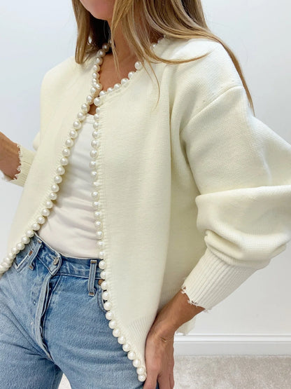 Pearl Trim Cardigan